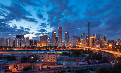 Fototapeta premium Central Business District of Beijing