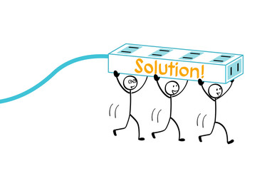 People with outlet hubs