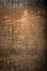 Obraz na płótnie Canvas Dark brown background concrete texture wall grunge rust rusty