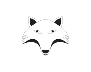  fox animal head logo and symbols