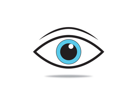 eye care logo template vector illustration