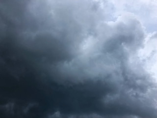 background of dramatic heavy dark clouds on the sky