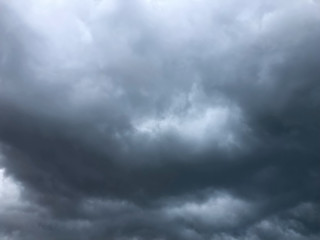 Fototapeta premium background of dramatic heavy dark clouds on the sky