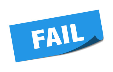 fail sticker. fail square isolated sign. fail