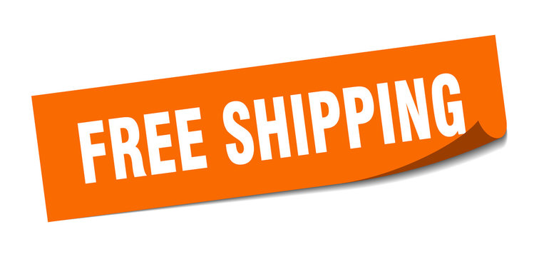 free shipping sticker. free shipping square isolated sign. free shipping
