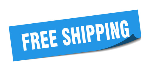 free shipping sticker. free shipping square isolated sign. free shipping