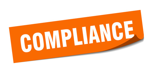 compliance sticker. compliance square isolated sign. compliance