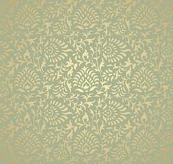 Fototapeta premium wedding card design, paisley floral pattern , India 