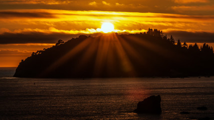 Sunset Over Trinidad Head, Trinidad, California, USA