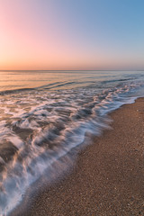 Breaking Wave on the Beach at Sunrise, Florida, USA