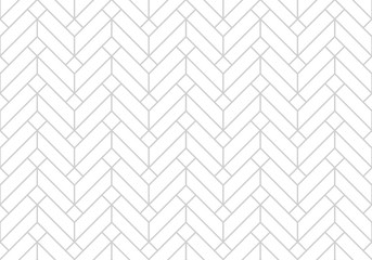 Fototapeta Abstract geometric pattern with stripes, lines. Seamless vector background. White and grey ornament. Simple lattice graphic design. obraz