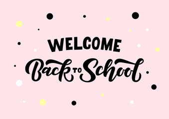 Back to school hand drawn lettering