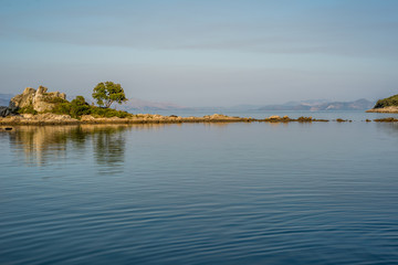 beautiful hidden bay in Trpanj, Dalmatia, Croatia; Peljesac peninsula