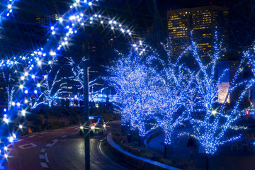 東京　六本木　ミッドタウン　クリスマスイルミネーション
