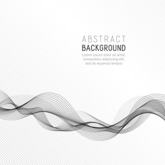Business Background with Grey Wave Line for your Text, Information, Publishing.