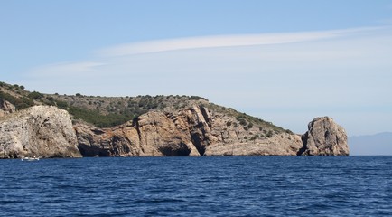 Fototapeta na wymiar l'archipel des îles Medes sur la Costa brava,Espagne,Catalogne