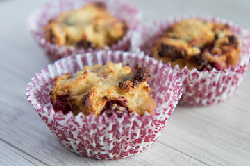 raspberry paleo muffin