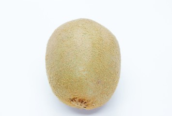 Kiwi is a delicious fruit located on a white background