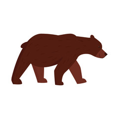 Fototapeta na wymiar Vector illustration of bear and brown icon. Collection of bear and animal stock symbol for web.