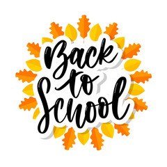 Set of Welcome back to school labels. School Background. Back to school sale tag. Vector illustration. Hand drawn lettering badges.