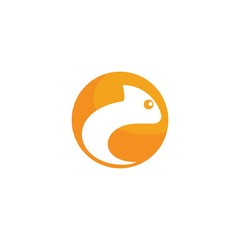 chameleon logo vector