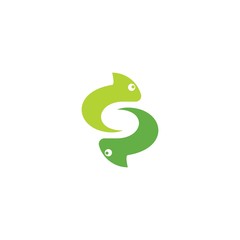 chameleon logo vector
