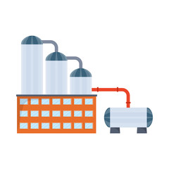 Isolated object of manufactory and buildings icon. Collection of manufactory and processing stock vector illustration.