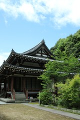 Fototapeta na wymiar 日本の寺院　毘沙門山妙法寺(神戸市須磨区)の本堂
