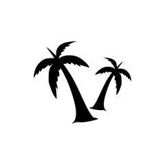 Obraz premium coconut tree logo template vector illustration