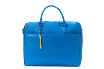 New leather female bag isolated on white background