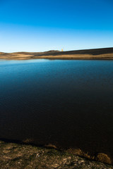 Beautiful spring sea landscape in Iceland fjord