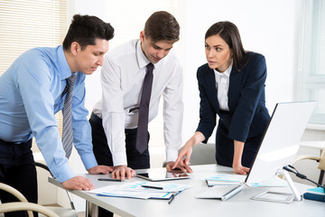 Fototapeta premium Business people working together in the office
