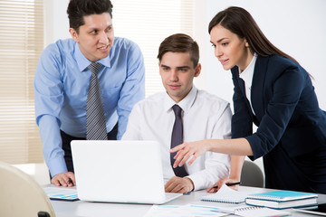 Business people working together in the office