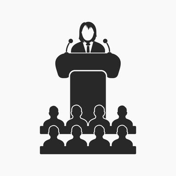 recommend clip art: Speaker icon. Flat style vector EPS.