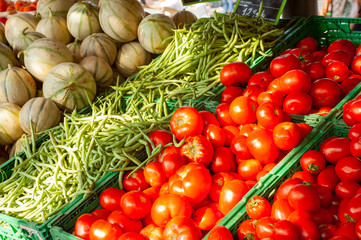 Pomodori verdura mercato