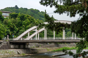 Fototapeta na wymiar 古都の小さな鉄橋