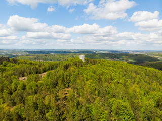 Rezerwat Przyrody Wieżyca kaszubski park krajobrazowy kaszuby widok las ostrzycki jezioro ostrzyckie dolina pagórki © Dariusz