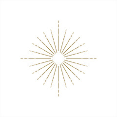 Obraz premium sun burst vector logo design on white background