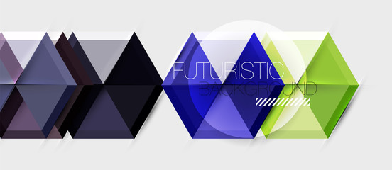 Hexagon vector business presentation or brochure template, technology modern design