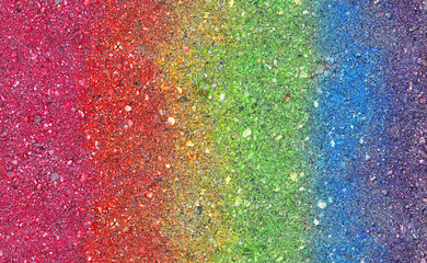 Rainbow texture on stone. Colorful background