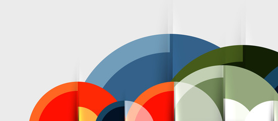 Fototapeta premium Circular geometrical design template