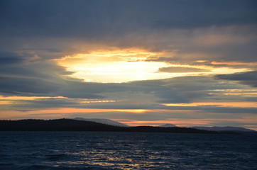  Sunset on the lake