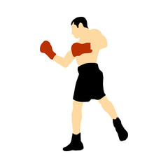 Boxing  silhouette