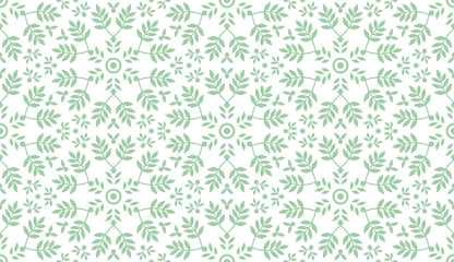 Leaves Pattern. Endless Background. Seamless