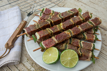 brochettes de boeuf