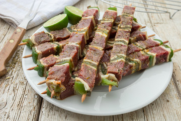 brochettes de boeuf