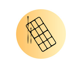 eye shadow palette. For the face palette. Icons.