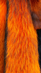 Pelze auf einem Mittelalter Spektakel als Hintergrund