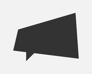 Fototapeta premium Talk bubble speech icon. Blank empty bubbles vector design elements. Chat on line symbol template. Dialogue balloon sticker silhouette.