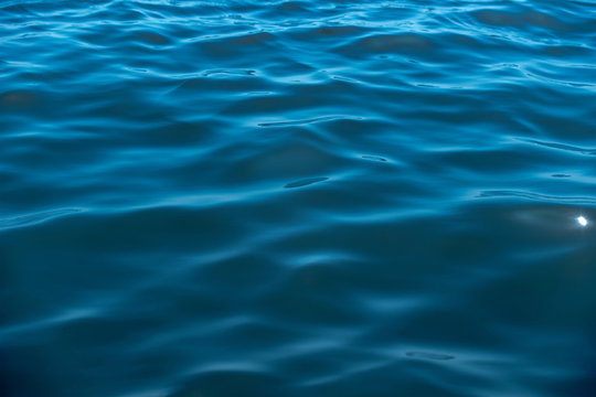 Blue sea water surface as background. High resolution